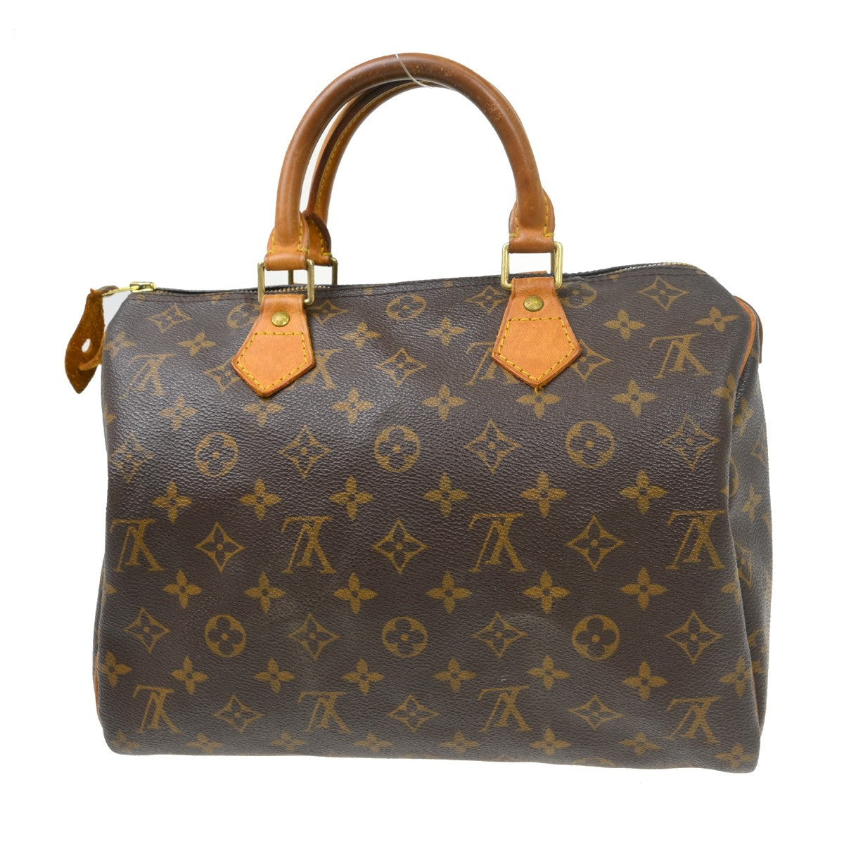 Louis Vuitton Speedy Handbag Monogram Canvas Brown Canvas Handbag ( )