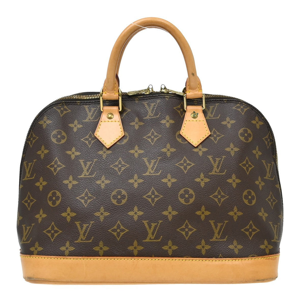 Louis Vuitton Alma Handbag Monogram Canvas Brown Canvas Handbag ( )