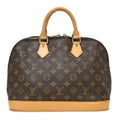 Louis Vuitton Alma Handbag Monogram Canvas Brown Canvas Handbag ( )