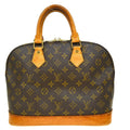 Louis Vuitton Alma Handbag Monogram Canvas Brown Canvas Handbag ( )