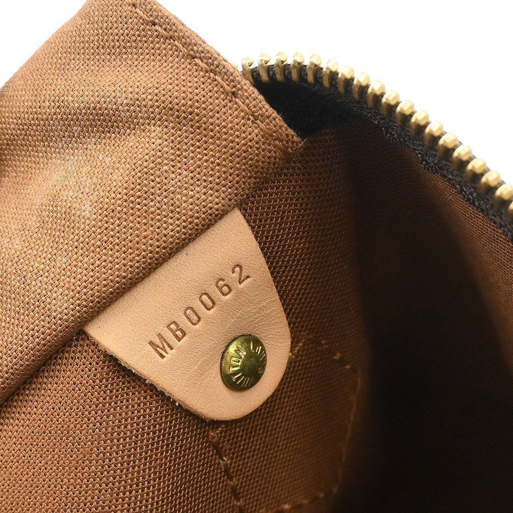 Louis Vuitton Speedy Handbag Monogram Canvas Brown Canvas Handbag ( )