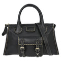 Chloe Edith Nm Satchel Leather Black Leather Handbag (Authentic  )