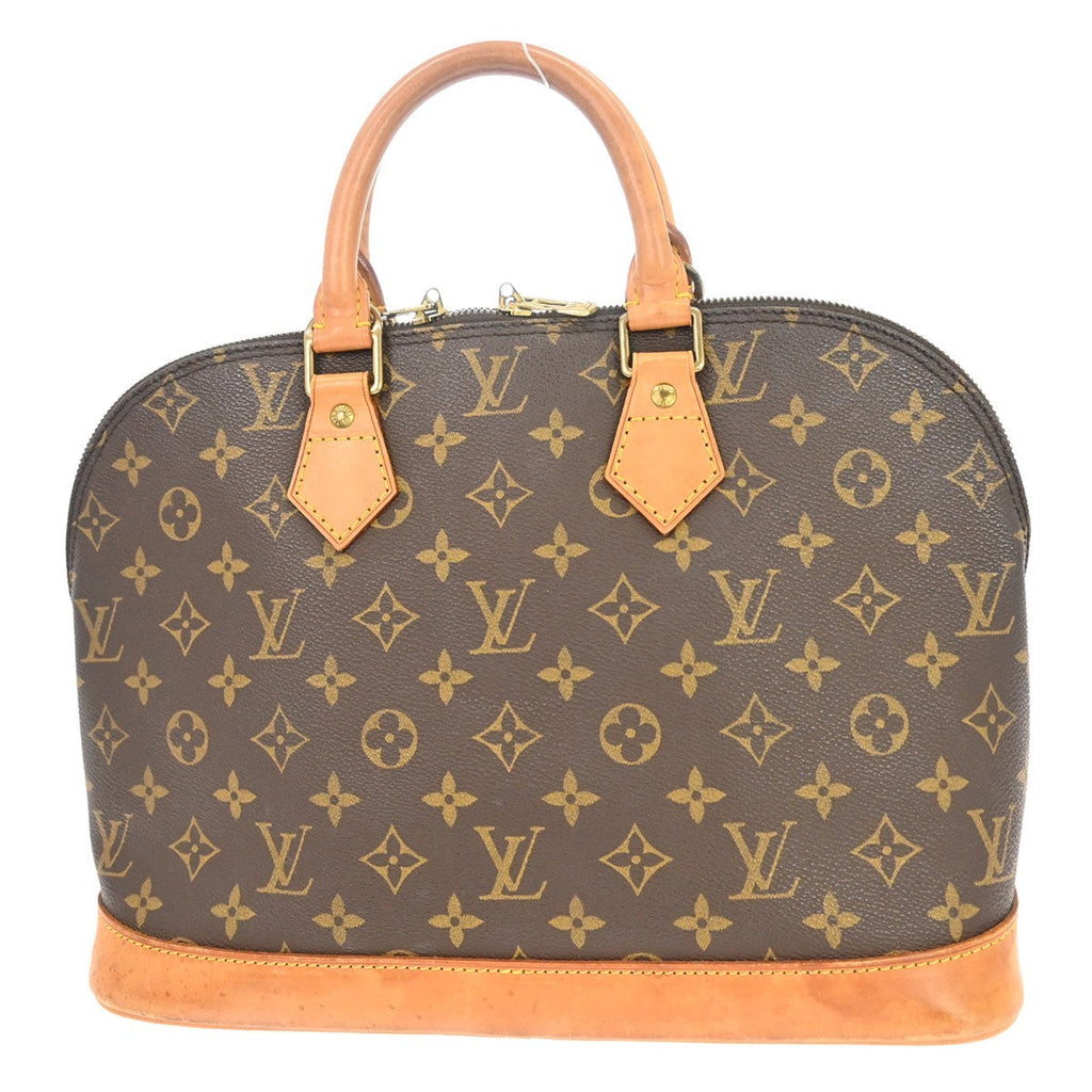 Louis Vuitton Alma Handbag Monogram Canvas Brown Canvas Handbag ( )