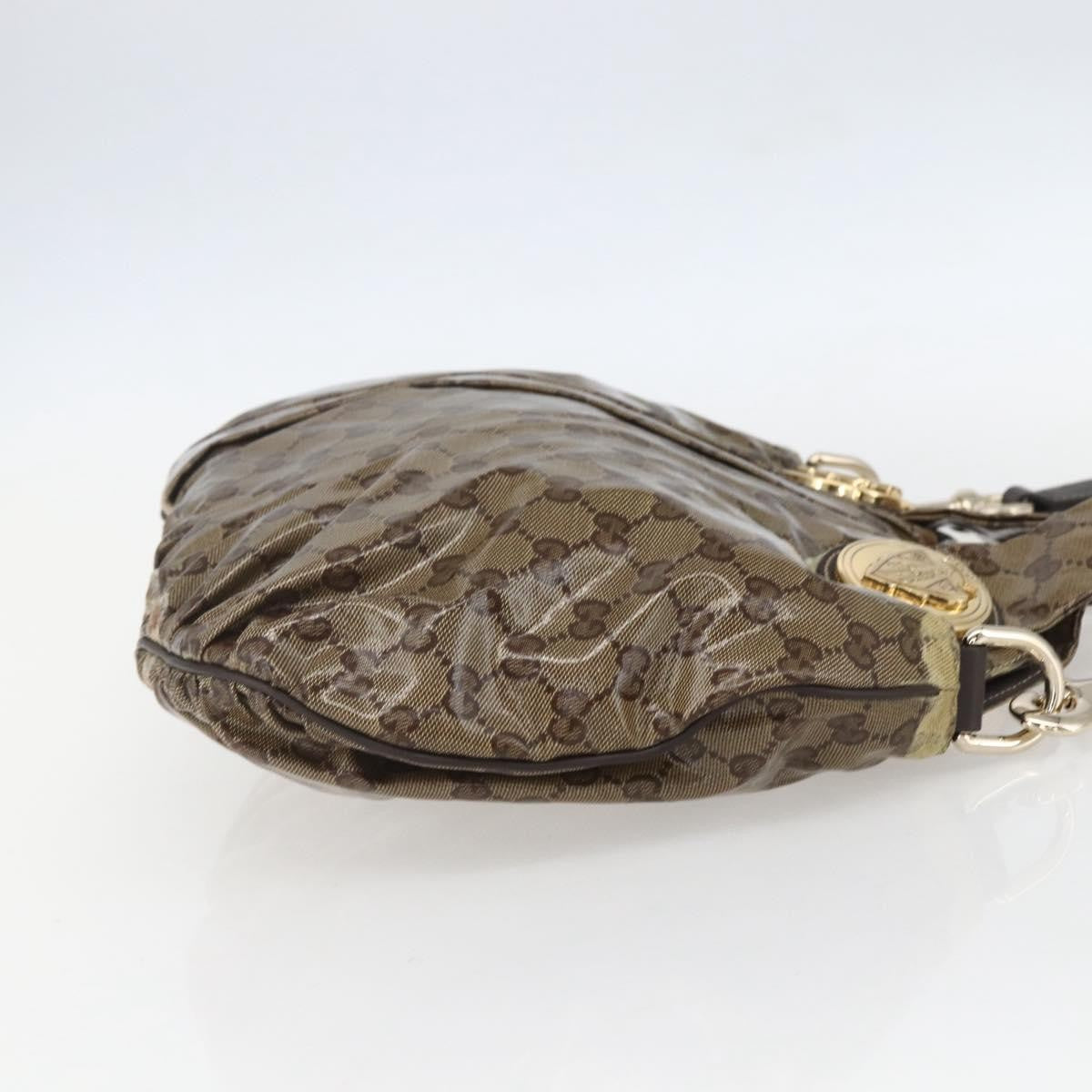 Gucci Hysteria Convertible Top Handle Bag Gg Coated Canvas Beige Canvas Handbag (Authentic  )