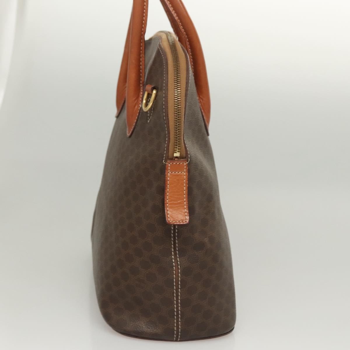 Celine Macadam Handbag Macadam With Leather Brown Canvas Handbag ( )