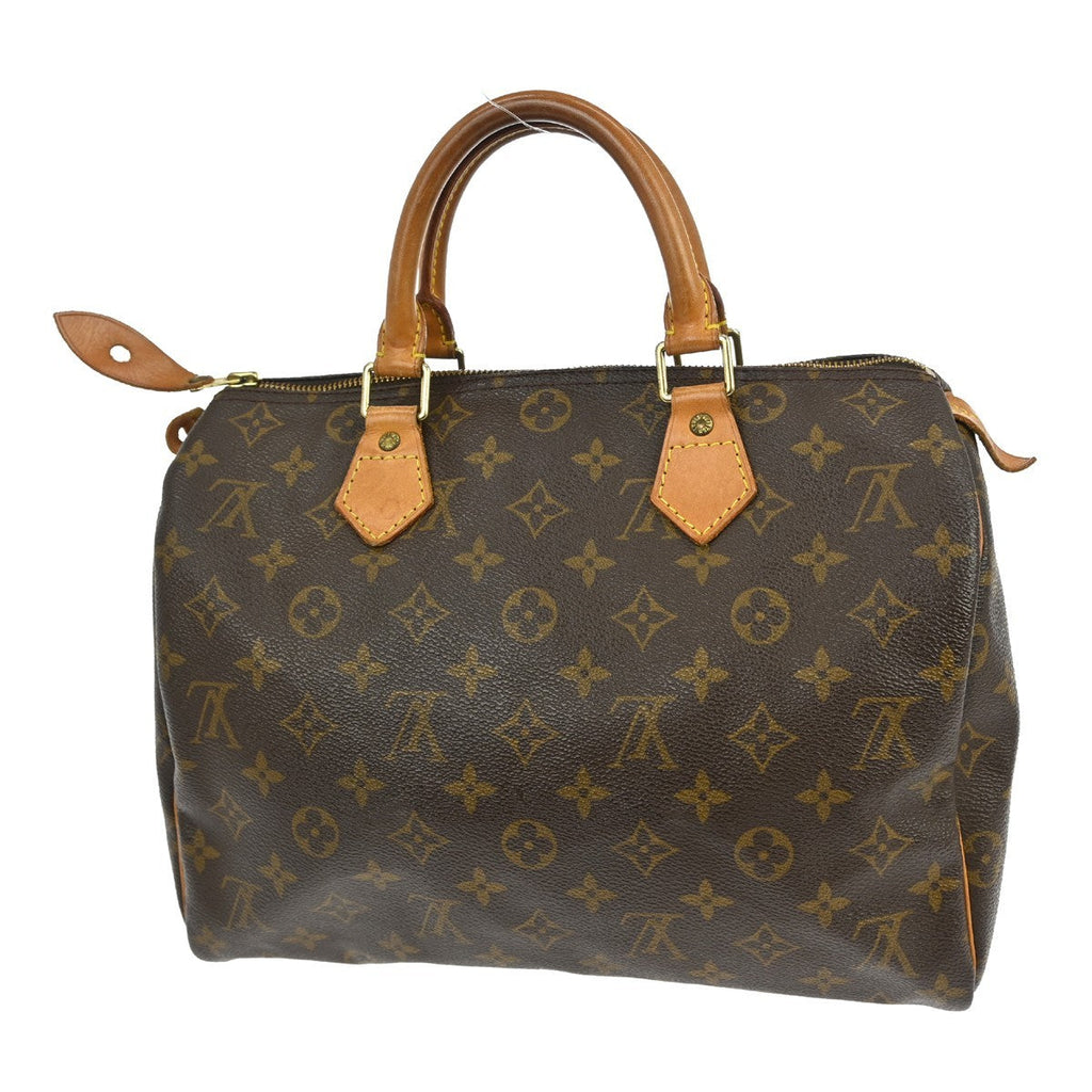 Louis Vuitton Speedy Handbag Monogram Canvas Brown Canvas Handbag ( )