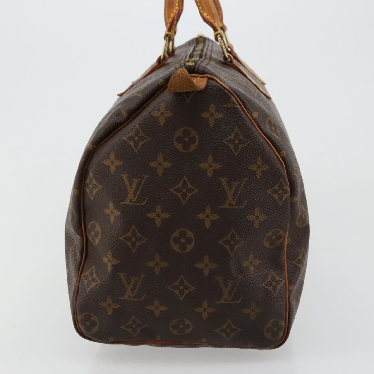 Louis Vuitton Speedy Handbag Monogram Canvas Brown Canvas Handbag ( )