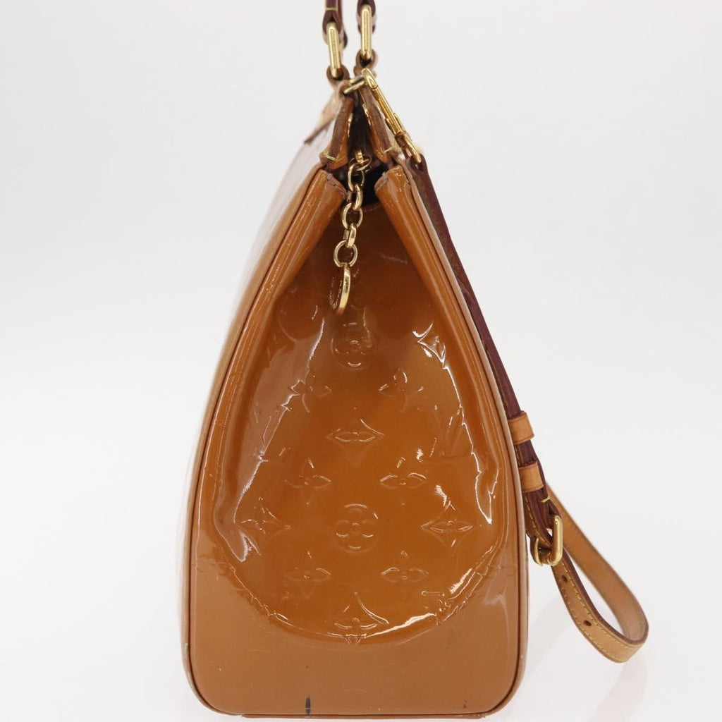 Louis Vuitton Brea Handbag Monogram Vernis Brown Patent_Leather Handbag (Authentic  )