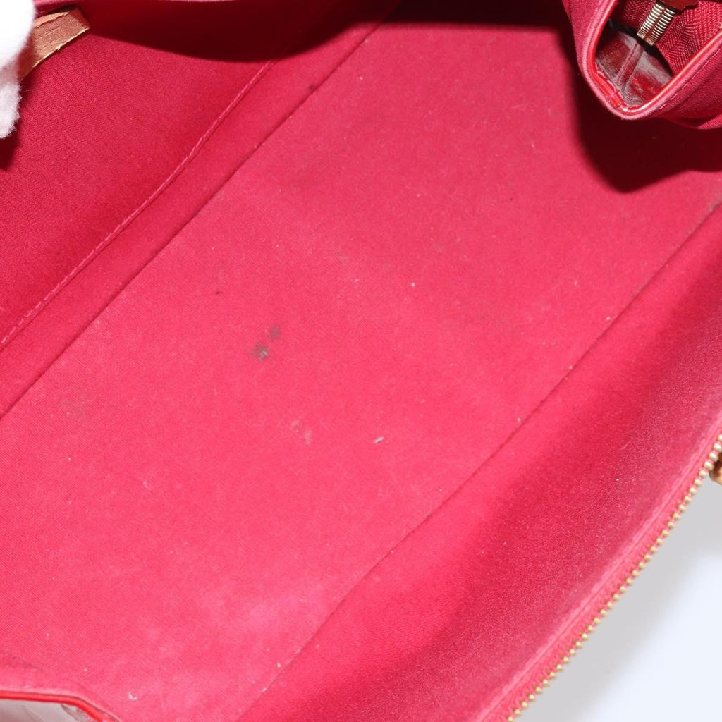Louis Vuitton Rosewood Avenue Handbag Monogram Vernis Red Patent_Leather Handbag (Authentic  )