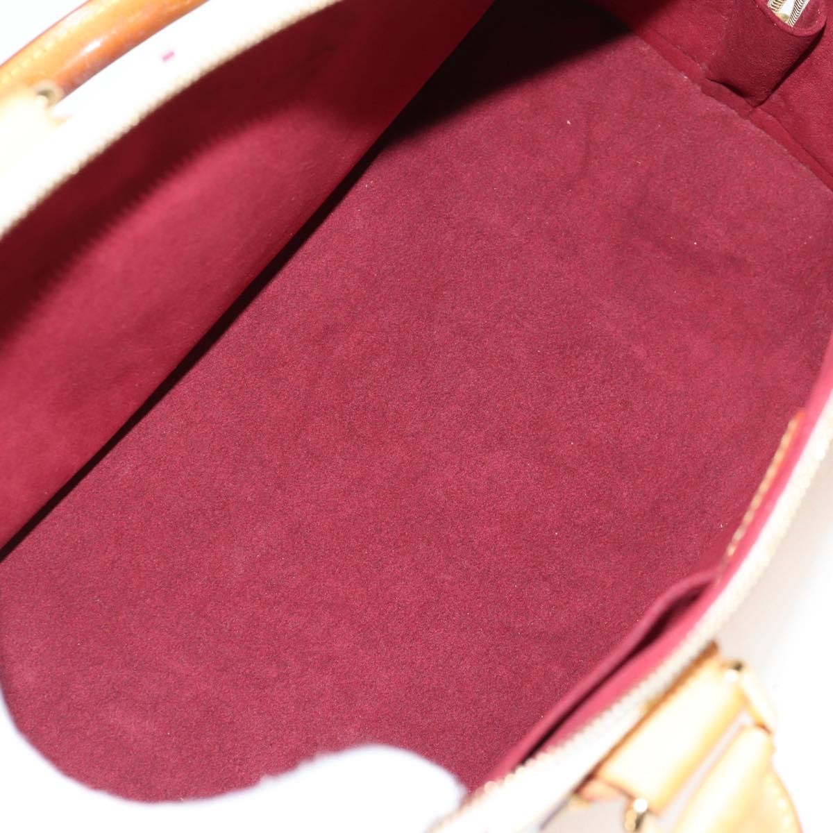 Louis Vuitton Alma Handbag Monogram Multicolor White Canvas Bag (Authentic  )
