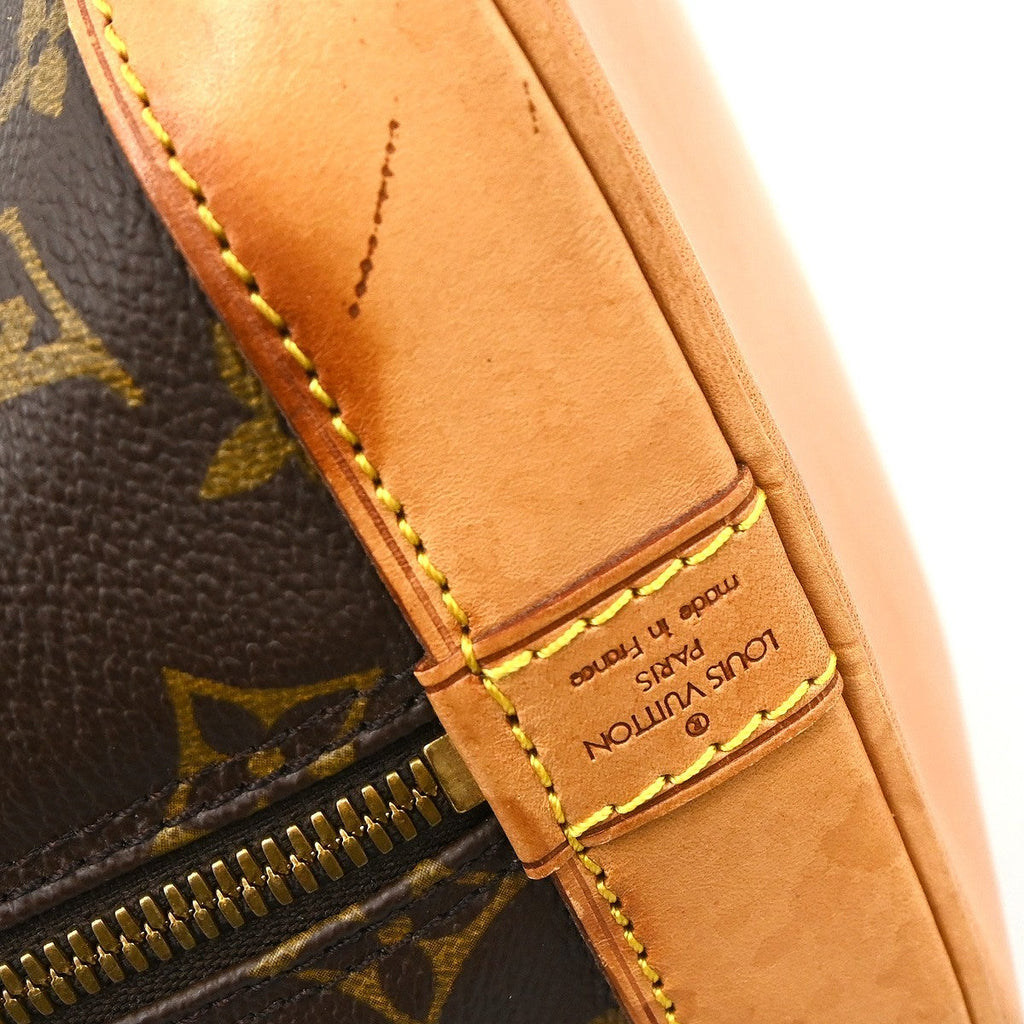 Louis Vuitton Alma Handbag Monogram Canvas Brown Canvas Handbag ( )