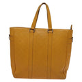 Louis Vuitton Tadao Handbag Damier Infini Leather Yellow Leather Handbag (Authentic  )