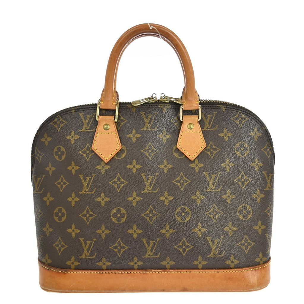 Louis Vuitton Alma Handbag Monogram Canvas Brown Canvas Handbag ( )