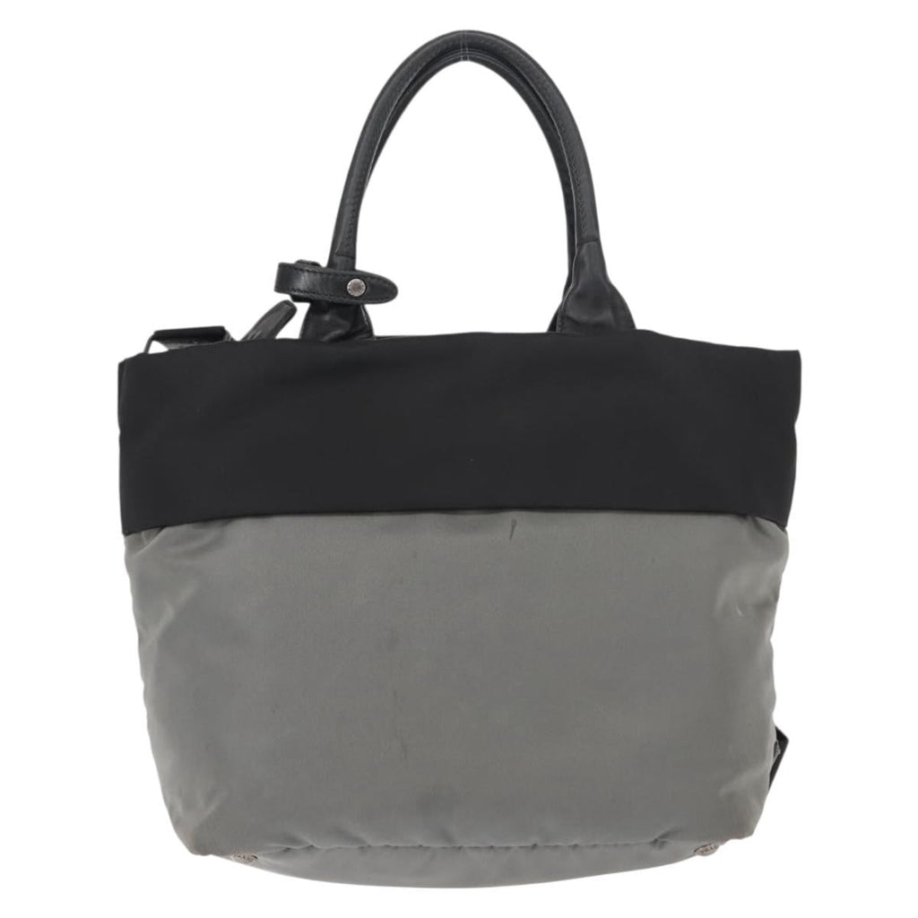 Prada Convertible Double Tote Tessuto Black Nylon Handbag (Authentic  )
