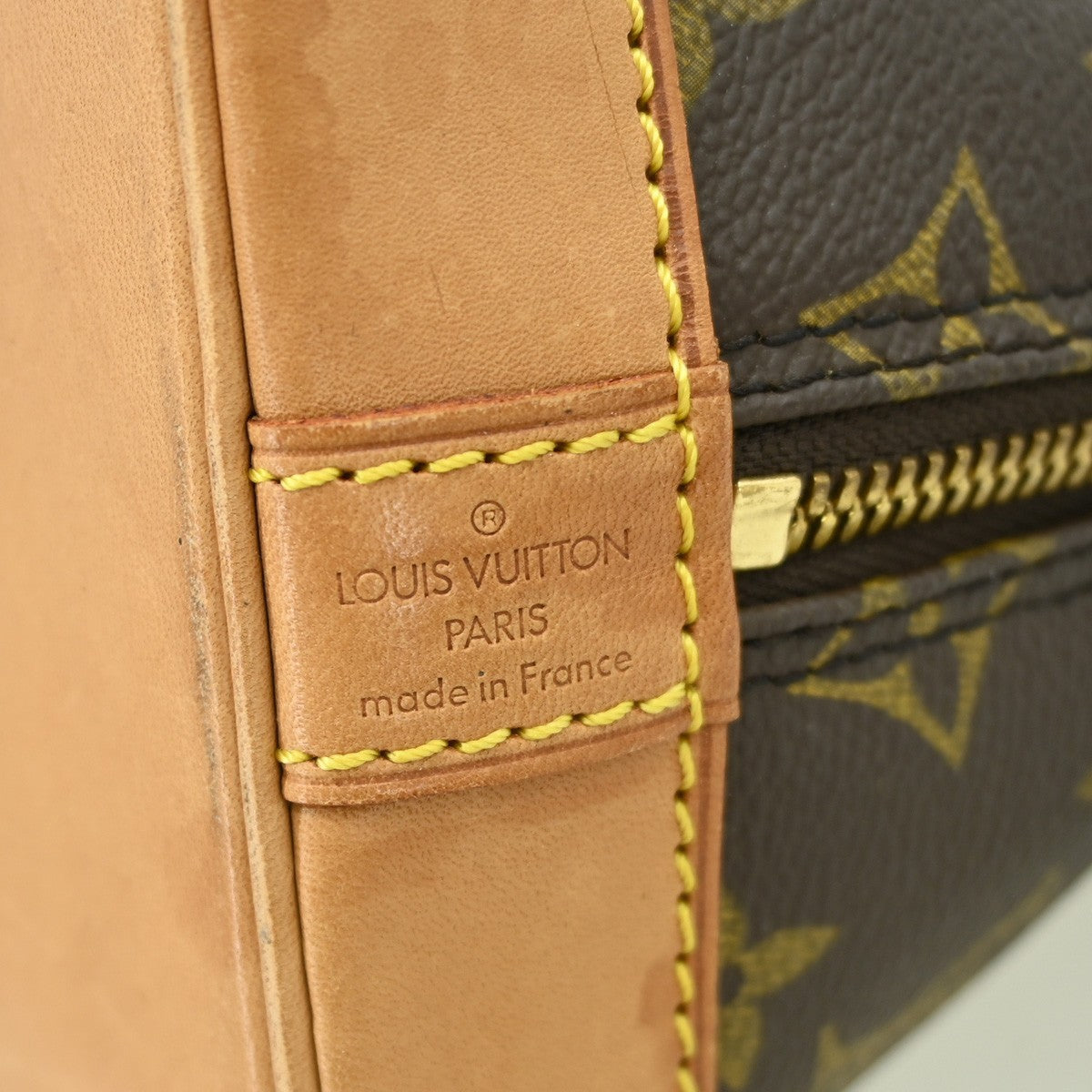 Louis Vuitton Alma Handbag Monogram Canvas Brown Canvas Handbag ( )