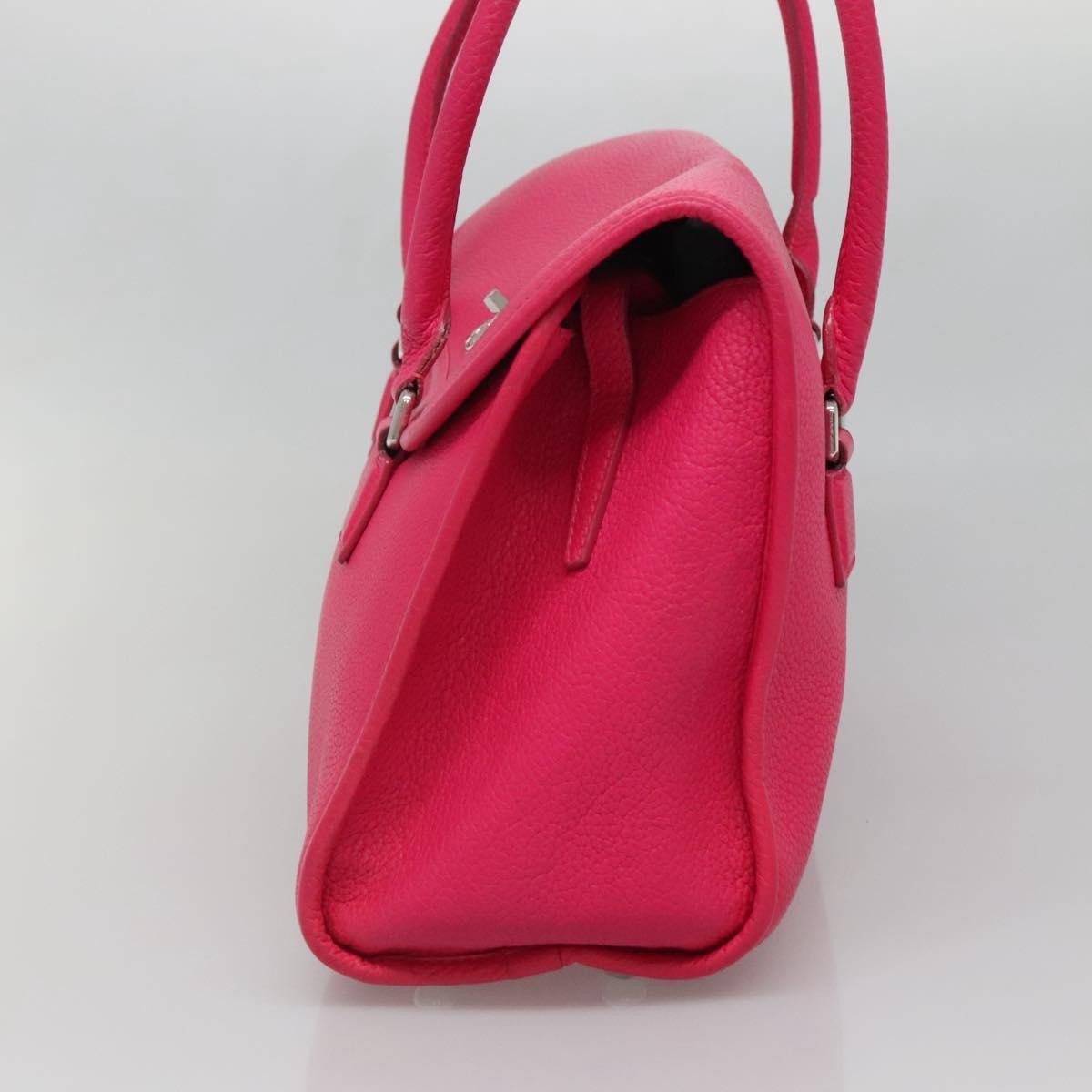 Loewe Alamo Handbag Leather Pink Leather Handbag (Authentic  )