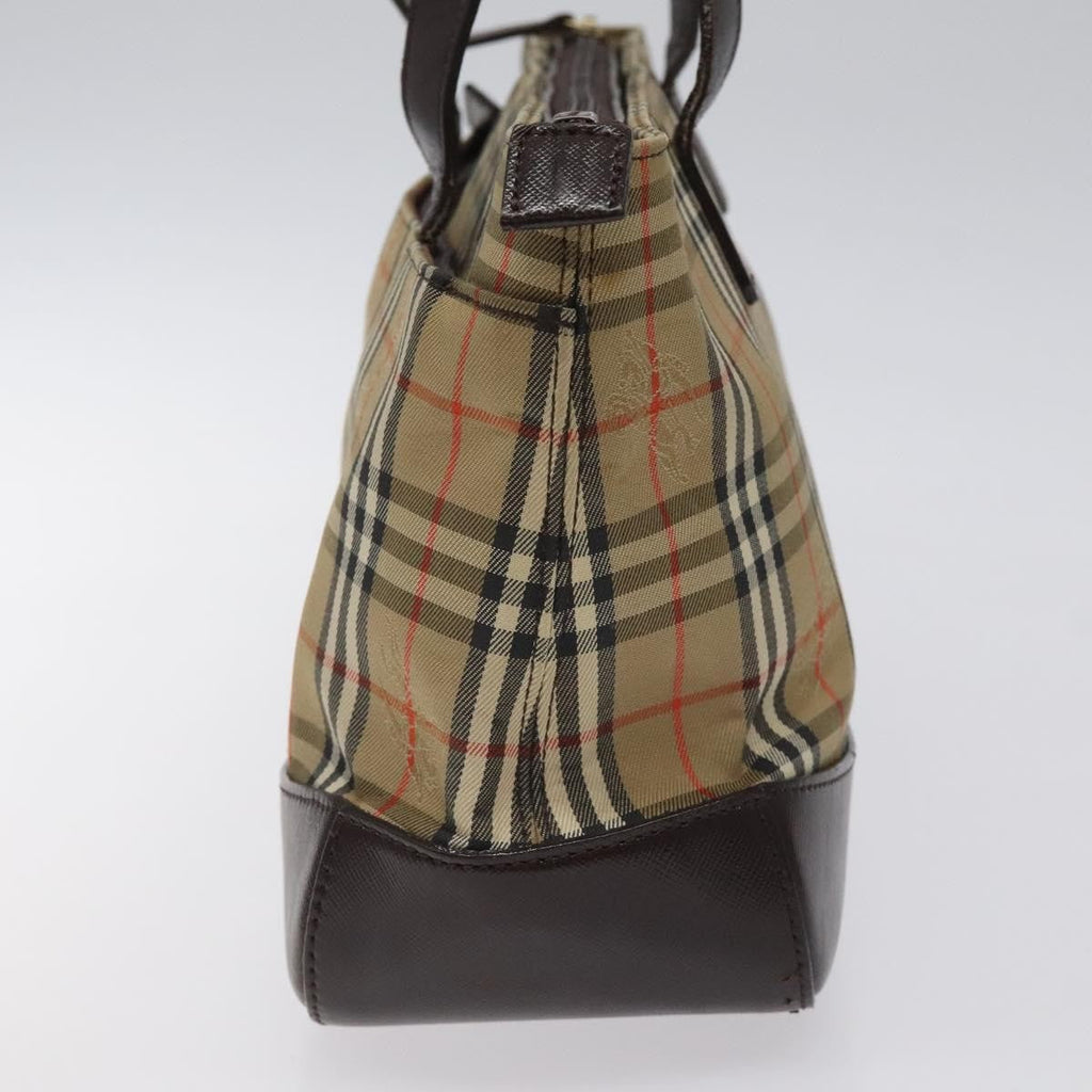 Burberry Nova Check Handbag Nova Check Canvas And Leather Beige Canvas Handbag (Authentic  )
