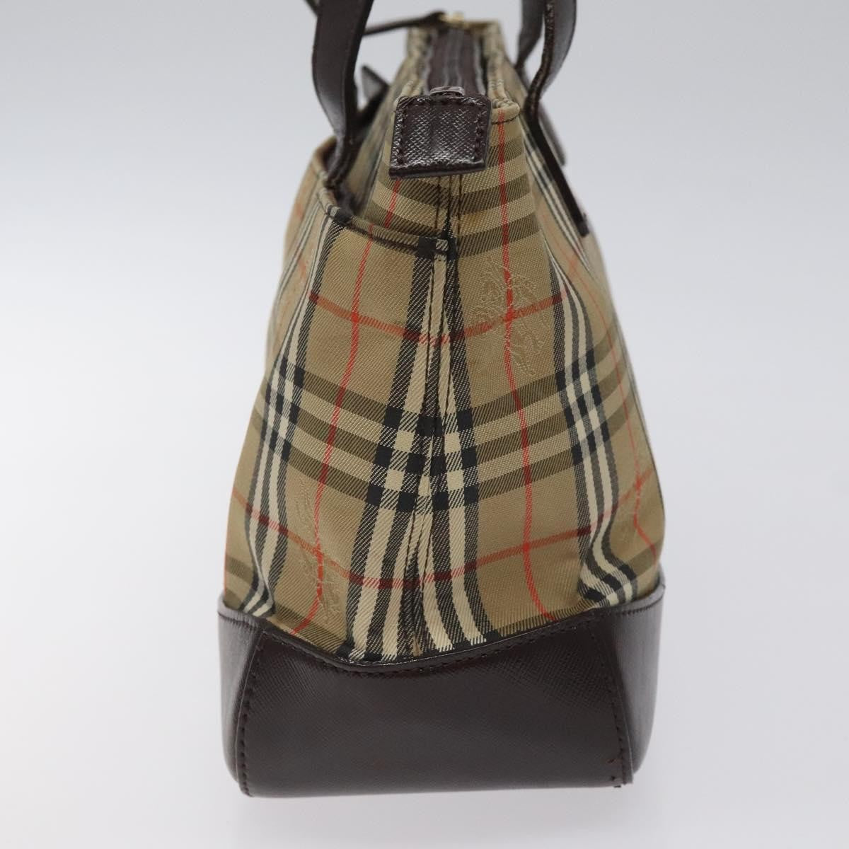 Burberry Nova Check Handbag Nova Check Canvas And Leather Beige Canvas Handbag (Authentic  )