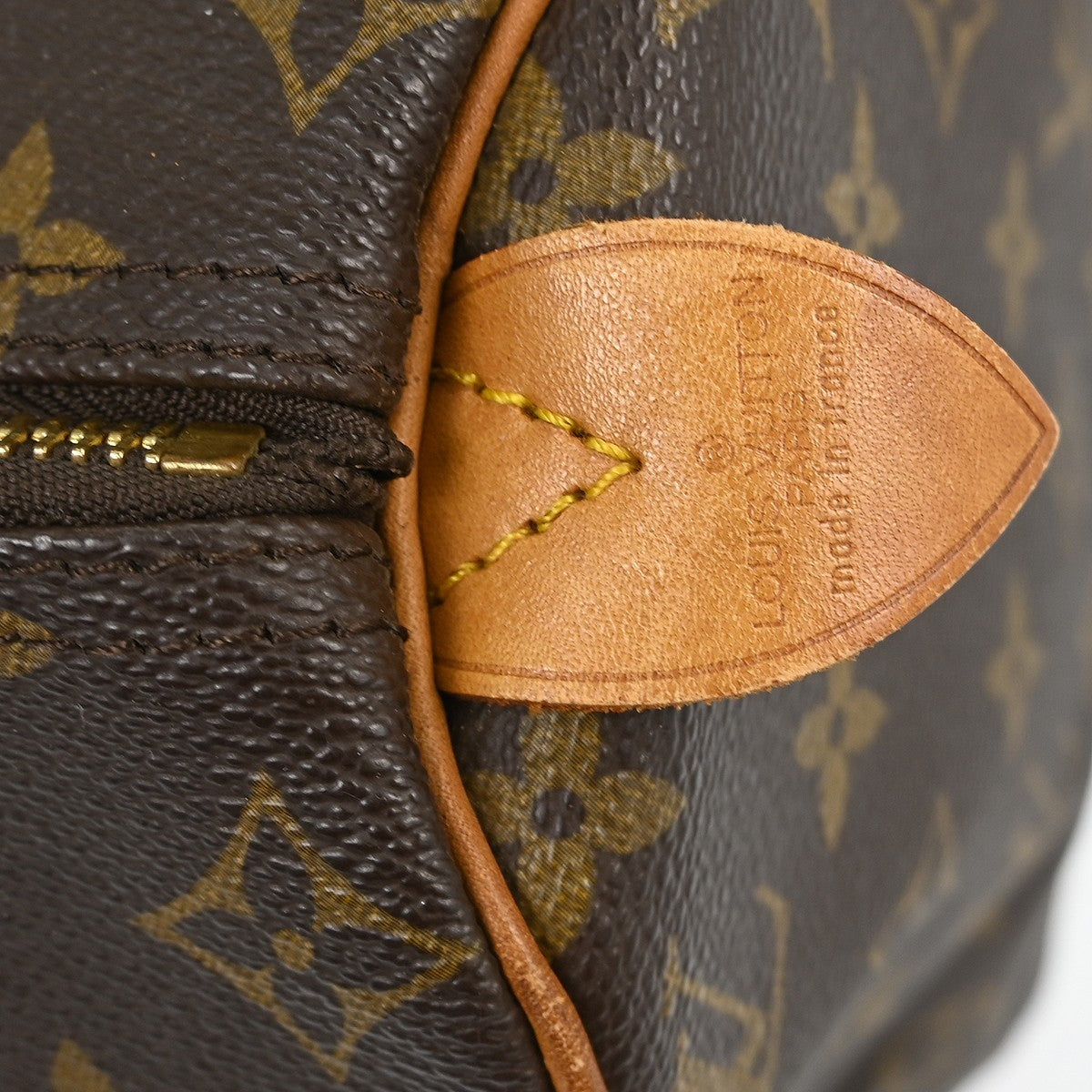 Louis Vuitton Speedy Handbag Monogram Canvas Brown Canvas Handbag ( )