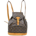 Louis Vuitton Vintage Montsouris Backpack Monogram Canvas Brown Canvas Backpack Bag ( )
