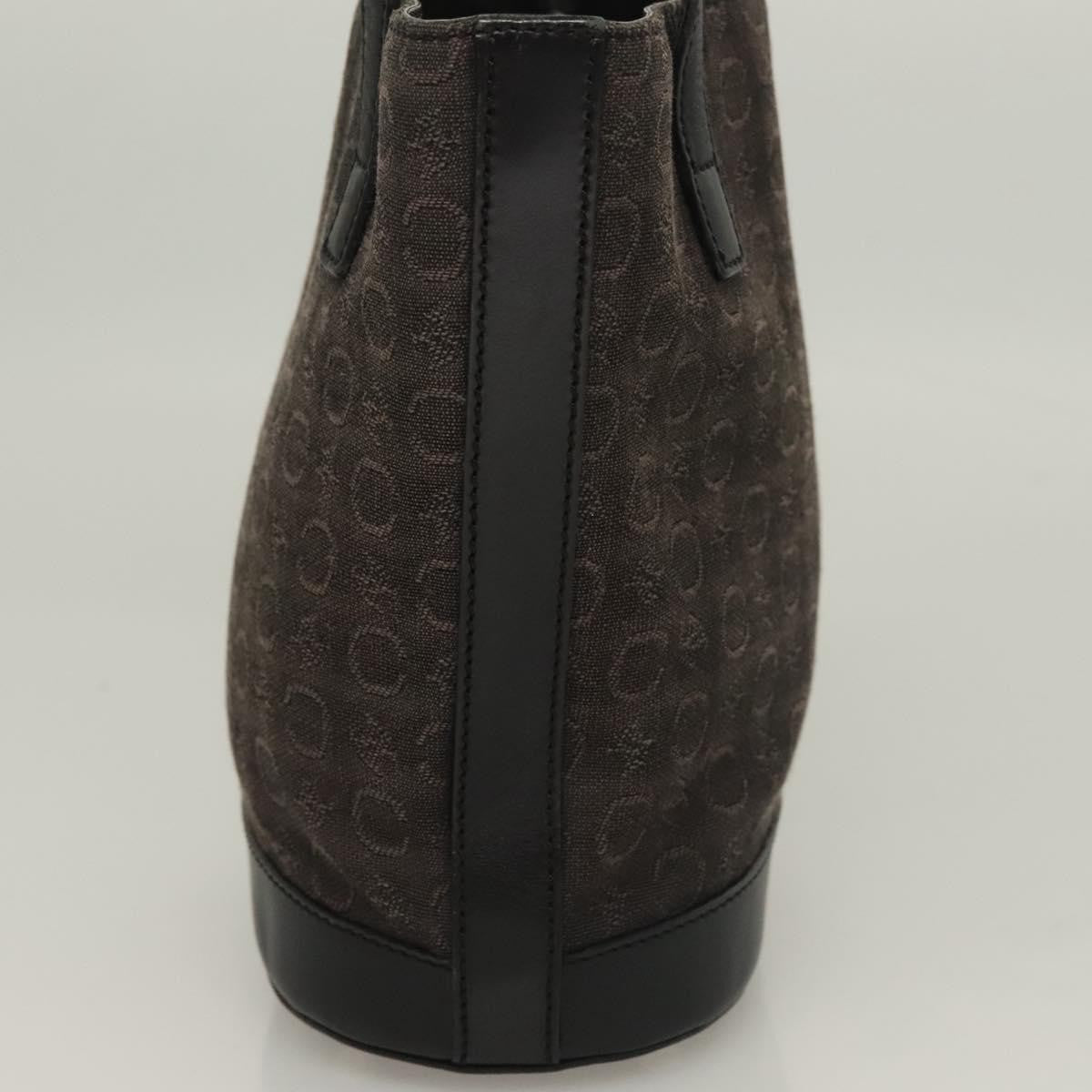 Celine C Macadam Handbag Canvas Black Canvas Handbag (Authentic  )