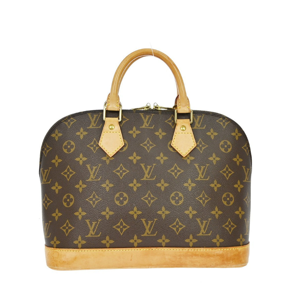 Louis Vuitton Alma Handbag Monogram Canvas Brown Canvas Handbag ( )
