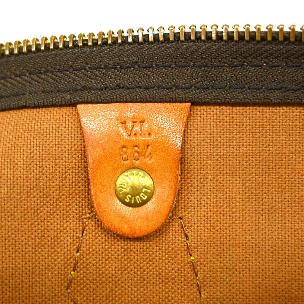 Louis Vuitton Speedy Handbag Monogram Canvas Brown Canvas Handbag ( )