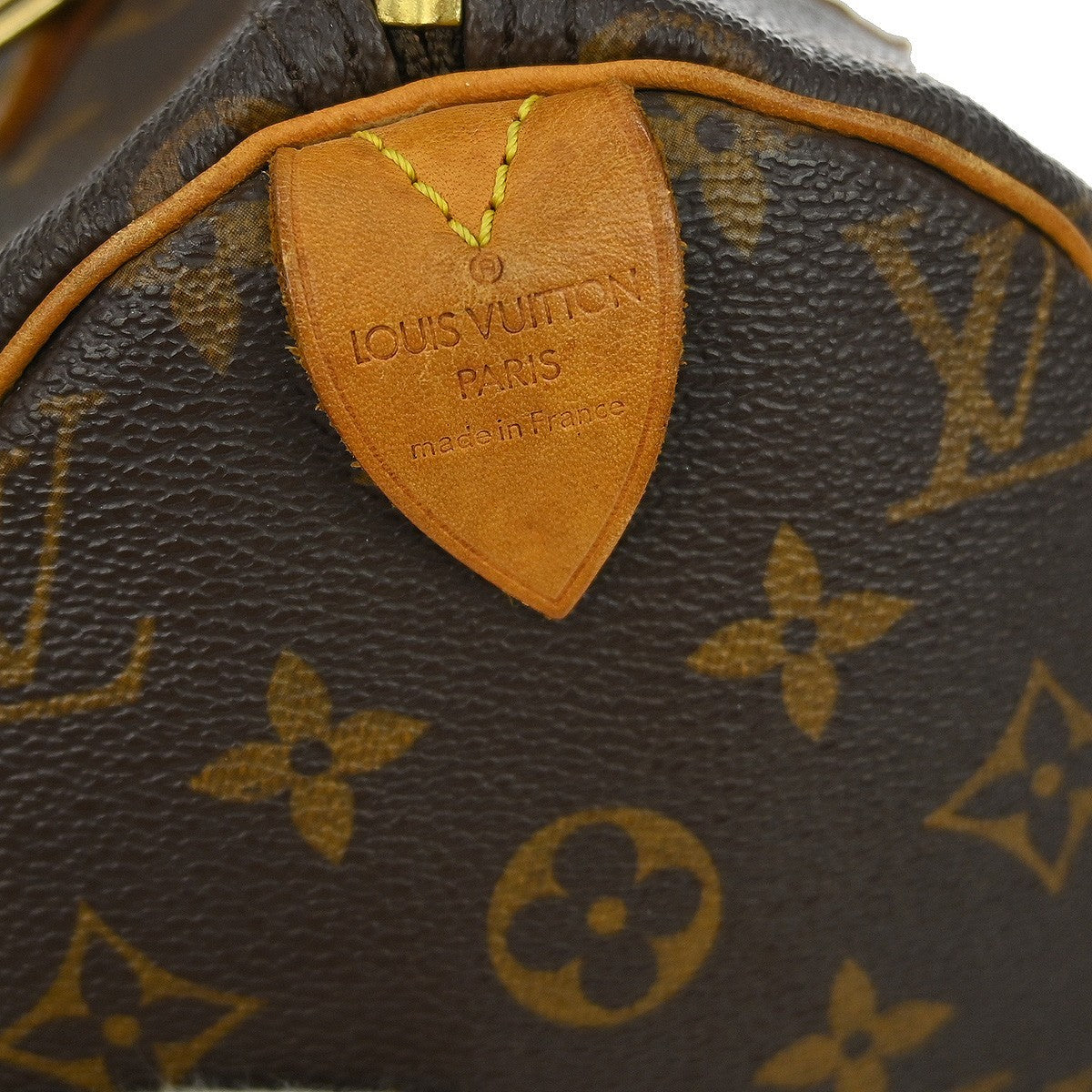 Louis Vuitton Speedy Handbag Monogram Canvas Brown Canvas Handbag ( )