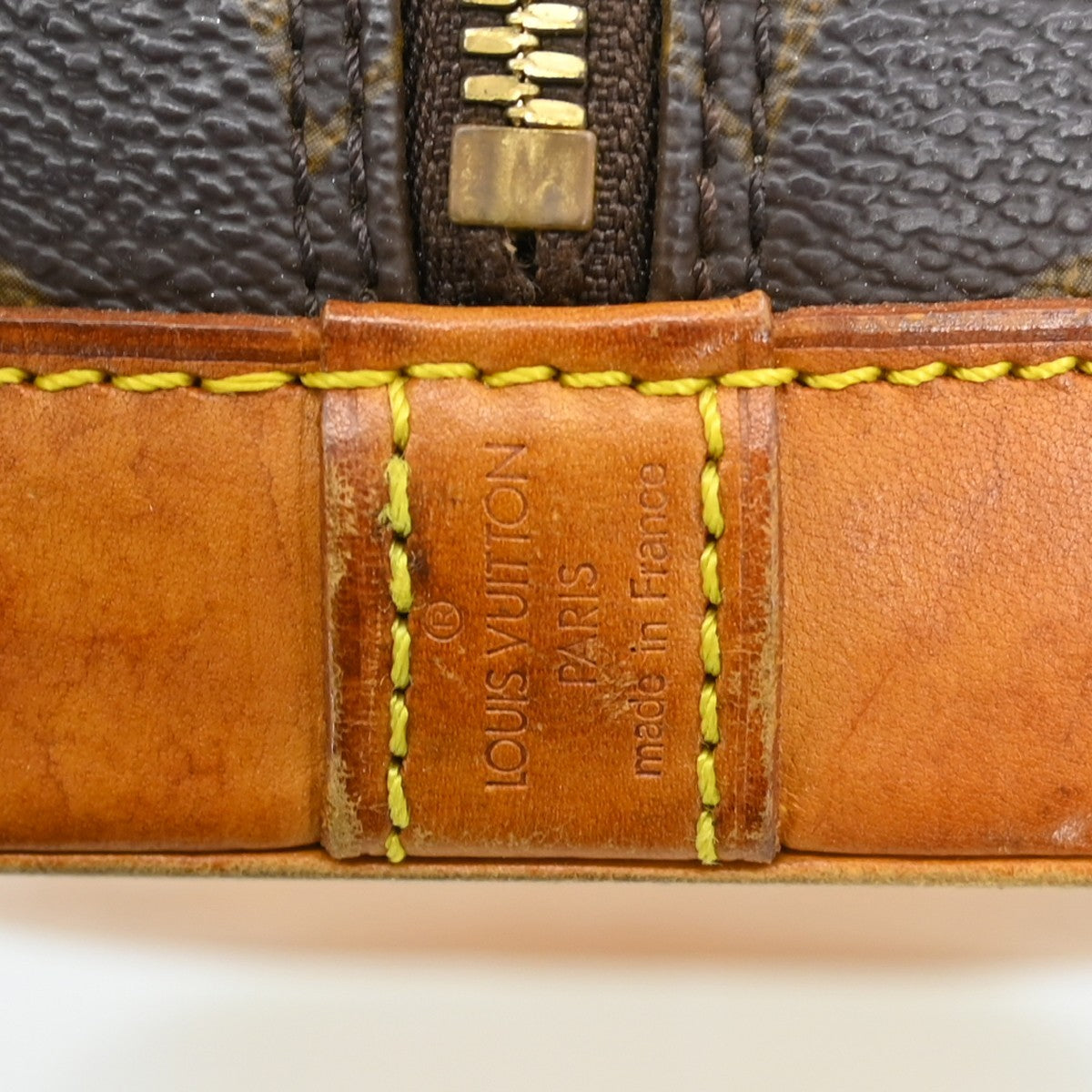 Louis Vuitton Alma Handbag Monogram Canvas Brown Canvas Handbag ( )