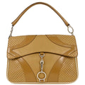 Prada Vitello Drive Handbag Leather Brown Leather Handbag (Authentic  )