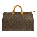 Louis Vuitton Speedy Handbag Monogram Canvas Brown Canvas Handbag ( )