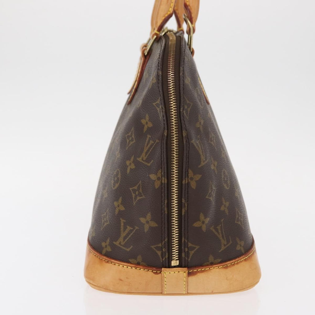 Louis Vuitton Alma Handbag Monogram Canvas Brown Canvas Handbag (Authentic  )