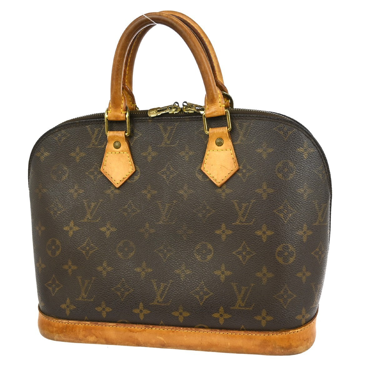 Louis Vuitton Alma Handbag Monogram Canvas Brown Canvas Handbag ( )