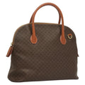 Celine Macadam Handbag Macadam With Leather Brown Canvas Handbag ( )