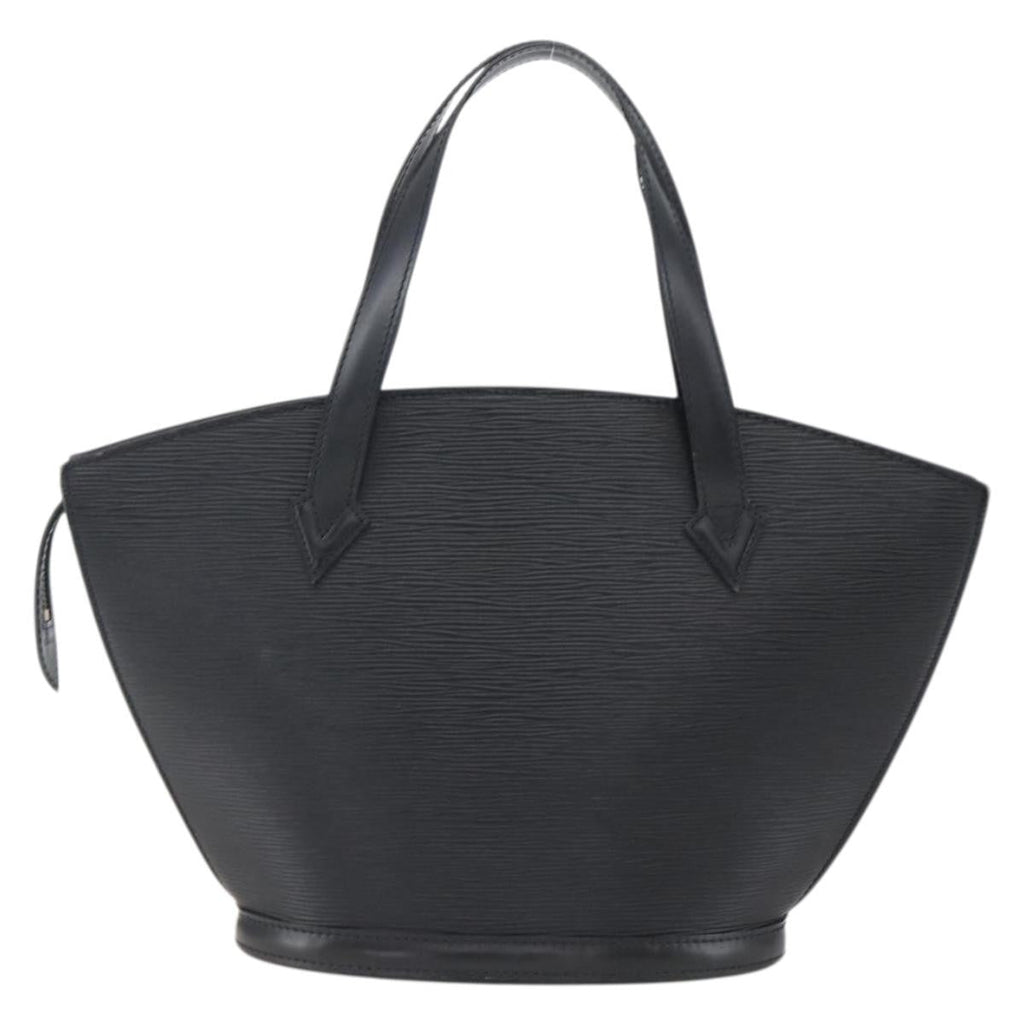 Louis Vuitton Saint Jacques Handbag Epi Leather Black Leather Handbag (Authentic  )
