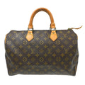 Louis Vuitton Speedy Handbag Monogram Canvas Brown Canvas Handbag ( )
