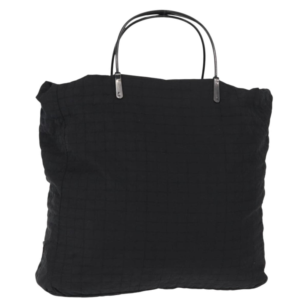 Prada Vintage Handbag Tessuto Black Nylon Handbag (Authentic  )