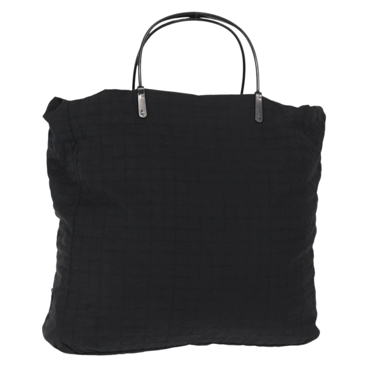 Prada Vintage Handbag Tessuto Black Nylon Handbag (Authentic  )