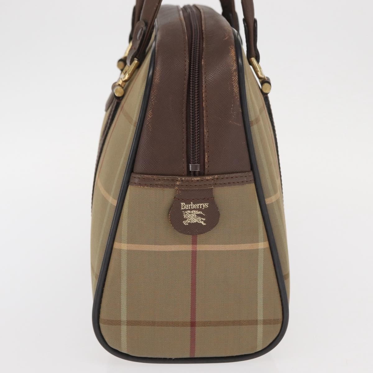 Burberry Nova Handbag Canvas Khaki Canvas Handbag (Authentic  )