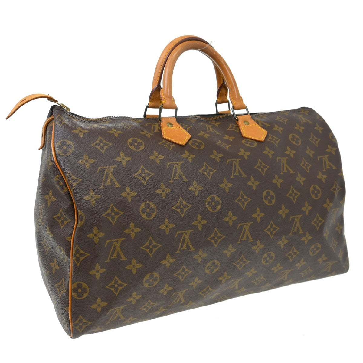 Louis Vuitton Speedy Handbag Monogram Canvas Brown Canvas Handbag ( )