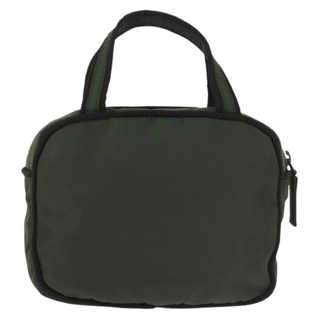 Prada Vintage Handbag Tessuto Khaki Nylon Handbag (Authentic  )