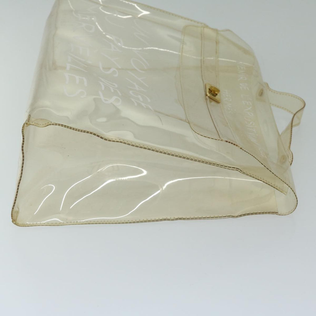 Hermes Kelly Souvenir Bag Vinyl Clear Plastic Handbag (Authentic  )