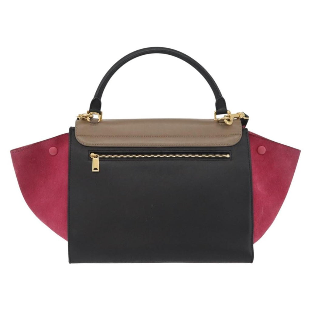 Celine Trapeze Bag Leather With Suede Multicolour Leather Handbag ( )