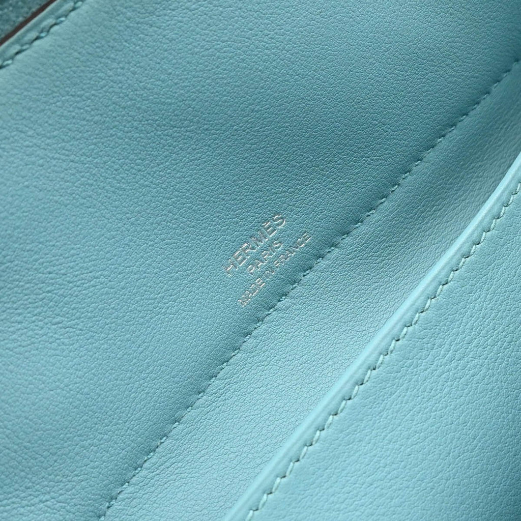 Hermes Bolide Secret Bag Swift Blue Leather Handbag (Authentic  )