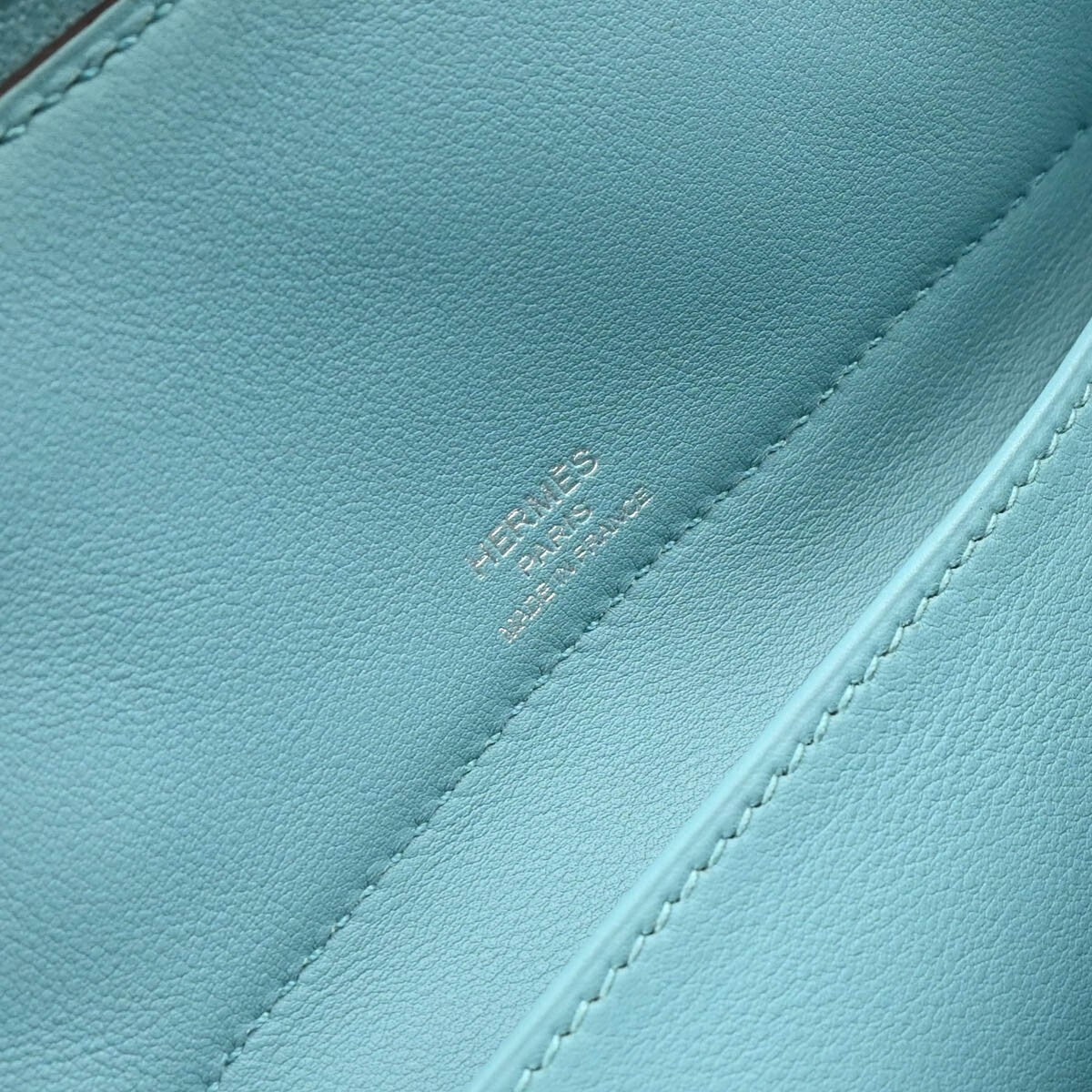 Hermes Bolide Secret Bag Swift Blue Leather Handbag (Authentic  )