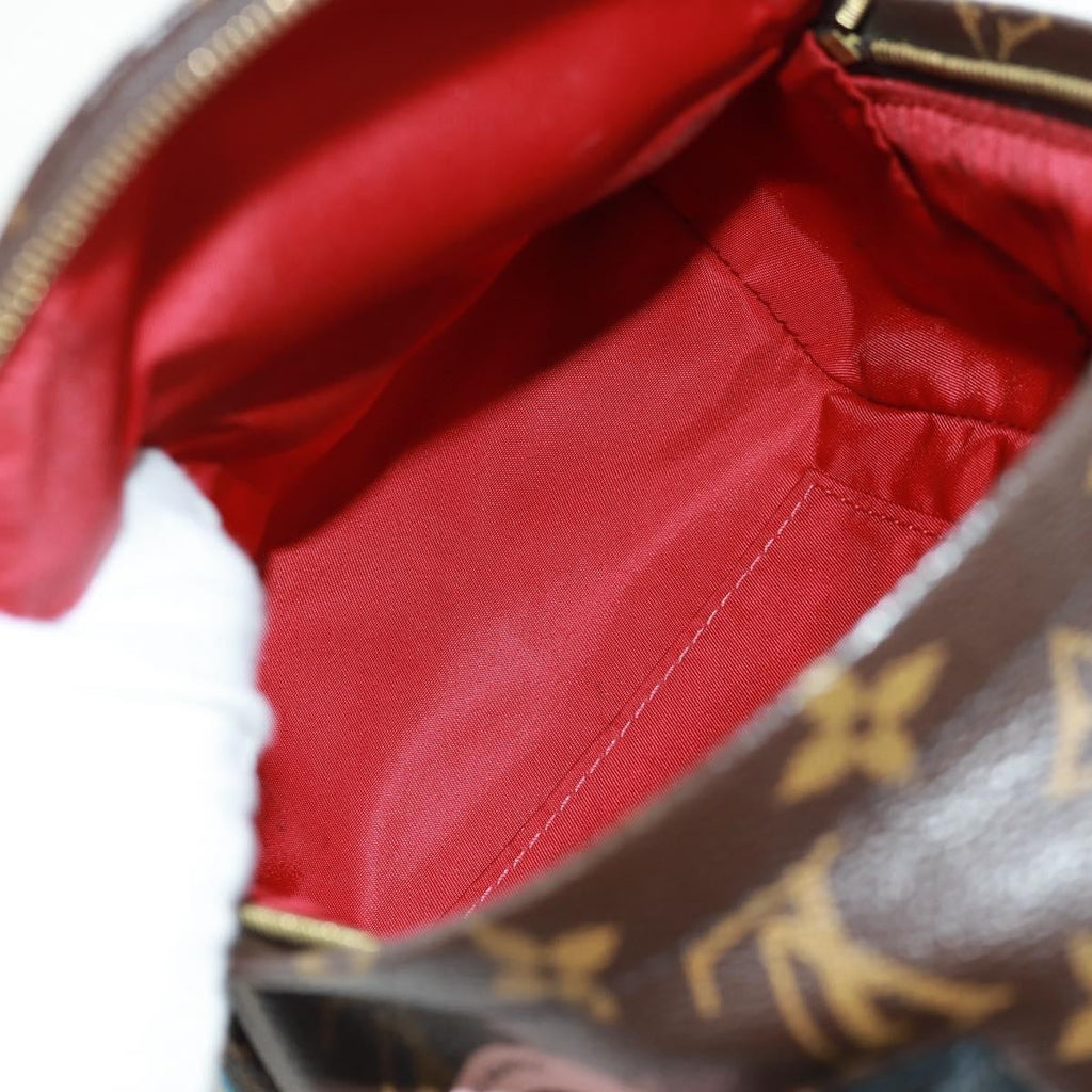 Louis Vuitton Palm Springs Backpack Limited Edition World Tour Monogram Canvas Brown Canvas Backpack Bag (Authentic  )