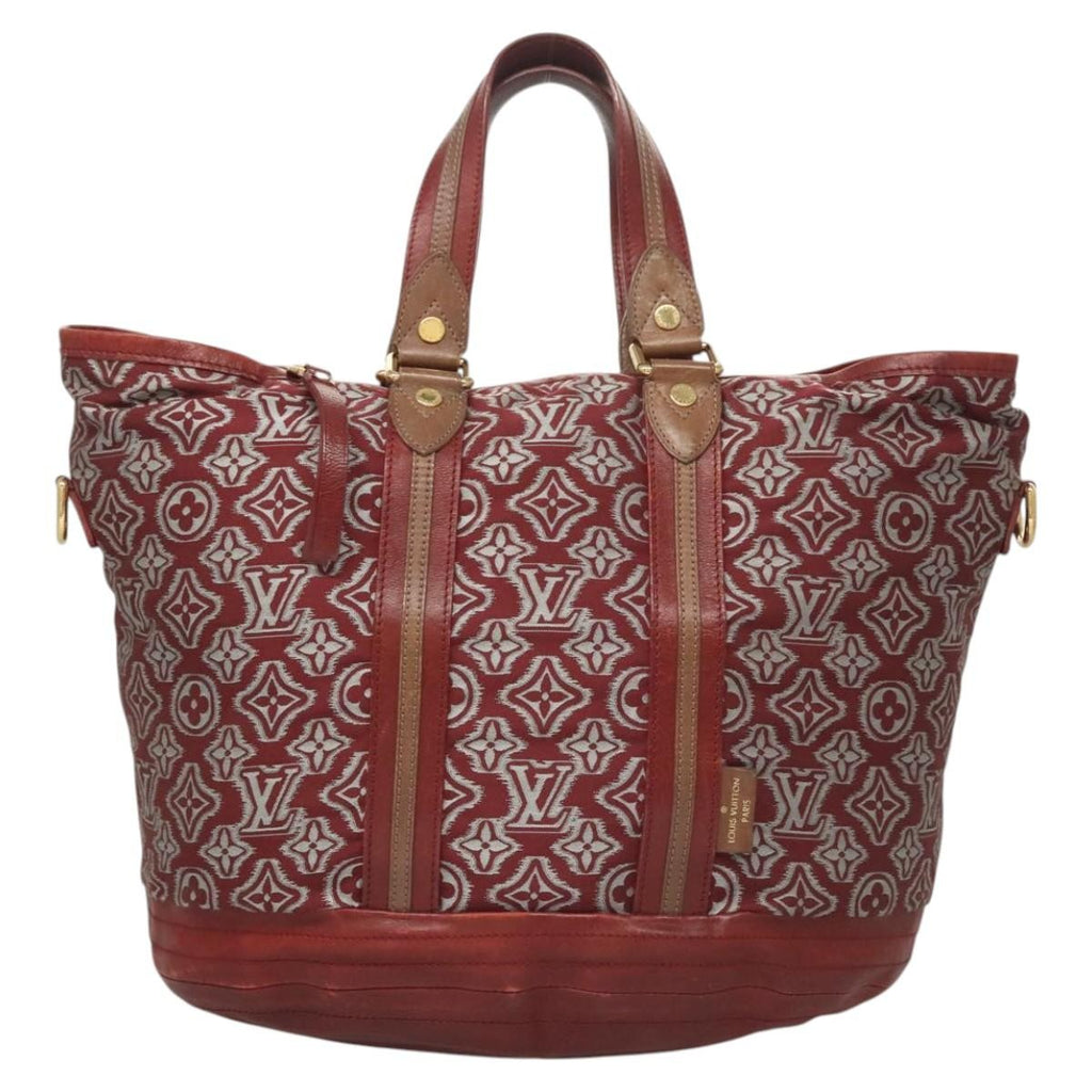Louis Vuitton Aviator Handbag Limited Edition Monogram Jacquard Burgundy Canvas Handbag (Authentic  )