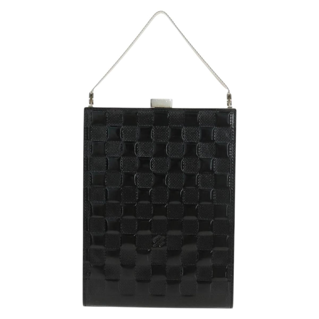 Louis Vuitton Saint Ange Handbag Damier Vernis Black Patent_Leather Handbag (Authentic  )