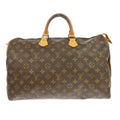Louis Vuitton Speedy Handbag Monogram Canvas Brown Canvas Handbag ( )