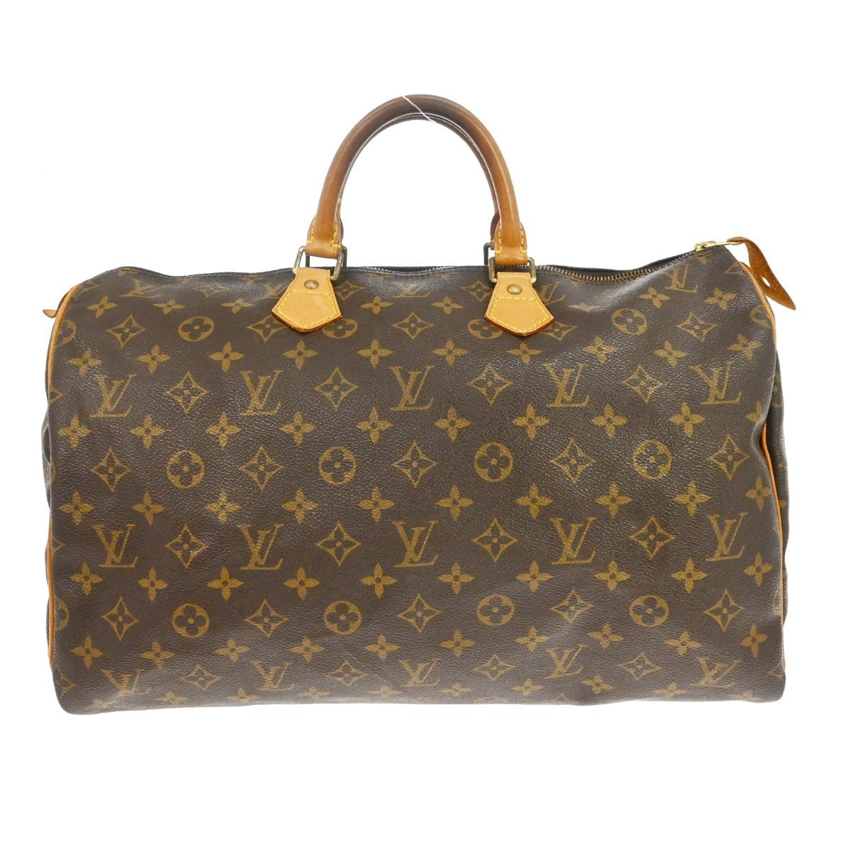 Louis Vuitton Speedy Handbag Monogram Canvas Brown Canvas Handbag ( )